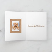 可愛い子犬が元気感じになってくれと カード (内部)