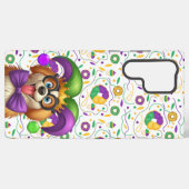 可愛い子犬マルディグラのジェスターハット SAMSUNG GALAXYケース (裏面横)