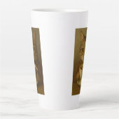 可愛い子猫が一緒にお茶を飲んでる。 カフェラテマグ (正面)