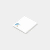 可愛い子猫が傘の下にポストイットノート ポストイット (アングル)