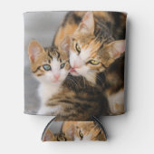 可愛い子猫が好き – バドルおもしろい 缶クーラー (正面)