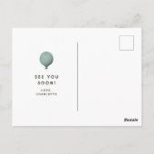 可愛い子猫とバースデーパーティー招待状 ポストカード (裏面)