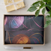 可愛い子猫と毛玉 薄葉紙 (ギフト)