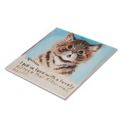 可愛い子猫に恋に落ちた タイル (側面)