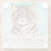 可愛い子猫に恋をした ガラスコースター (裏面)