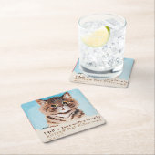 可愛い子猫に恋をした スクエアペーパーコースター (インサイチュ)