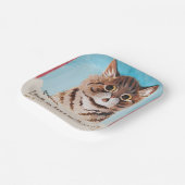 可愛い子猫に恋をした ペーパープレート (傾斜あり)