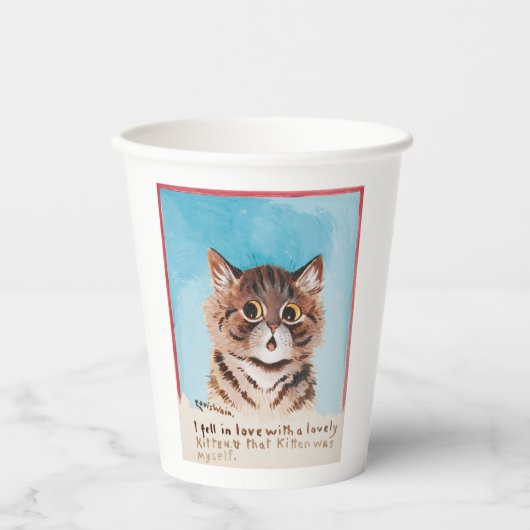 可愛い子猫に恋をした 紙コップ (正面)