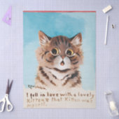 可愛い子猫に恋をした 薄葉紙 (クラフト)