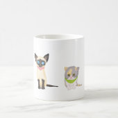 可愛い子猫のマグカップ コーヒーマグカップ (中央)