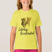 可愛い子猫の可愛さオーバーローストグラフィックティー Tシャツ (正面)