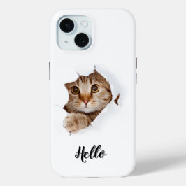 可愛い子猫のIPhone 15ケース iPhone 15ケース