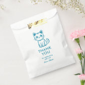 可愛い子猫カスタムの男の子の誕生日 フェイバーバッグ (封をした状態)