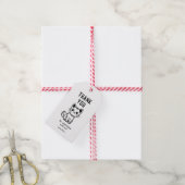 可愛い子猫カスタム色ありがとう ギフトタグ (より糸付き)