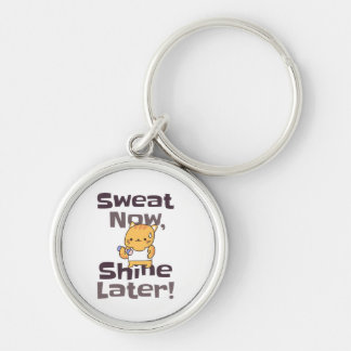 可愛い子猫ジムKeychain – 汗が後で輝く! キーホルダー