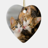 可愛い子猫デコつるーが好き セラミックオーナメント (右)