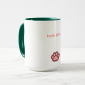 可愛い子猫ビーブムグ – ピンク&甘い美学 マグカップ (正面左)