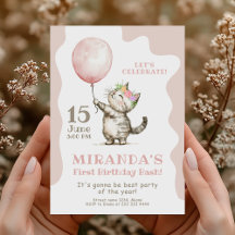 可愛い子猫ファースト誕生日Bash。