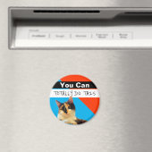 可愛い子猫ブルーのオレンジがトータルにできる マグネット (インサイチュ (食洗機))