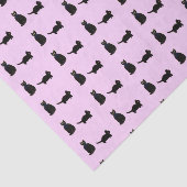 可愛い子猫柄の黒猫カスタム色 薄葉紙 (詳細)