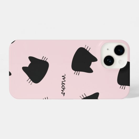 可愛い子猫柄 iPhoneケース (裏面横)