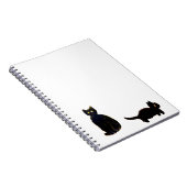 可愛い子猫黒猫 ノートブック (右側)