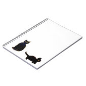 可愛い子猫黒猫 ノートブック (左側)