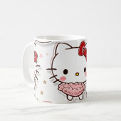 可愛い子猫 コーヒーマグカップ (正面左)