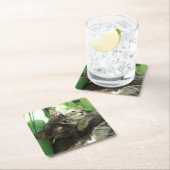 可愛い子猫 スクエアペーパーコースター (インサイチュ)