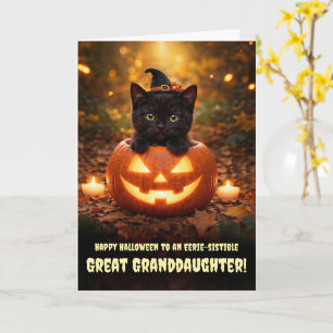 可愛い子猫 ハロウィン おばあちゃんのひ孫 カード