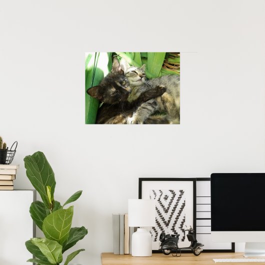 可愛い子猫 ポスター (ホームオフィス)