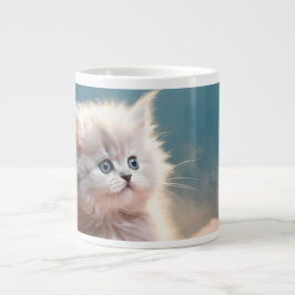 可愛い子猫。特大コーヒーマグ ジャンボコーヒーマグカップ
