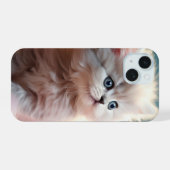 可愛い子猫 iPhone 15ケース (裏面横)