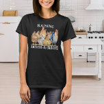 可愛い子育てチキン&チルドレンズホームステッドママ Tシャツ<br><div class="desc">可愛い水の色彩の鮮やか色の鶏とカスタマイズ可能な文字を持つオンドリおもしろいー「鶏や子供を育てる」ホームステッド農場ママのためのデザイン。</div>