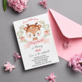 可愛い子鹿の森ワイルドディアバースデーパーティー 招待状