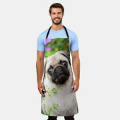 可愛い子鹿色の子犬顔ペット写真— エプロン (着用した状態)