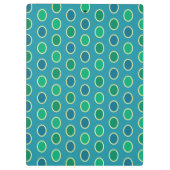 可愛い孔雀クリップボパーソナライズされたード クリップボード (裏面)