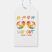 可愛い学期末先生夏Bruh We Out ギフトタグ (裏面)