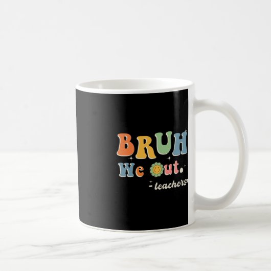 可愛い学期末先生夏Bruh We Out コーヒーマグカップ (右)
