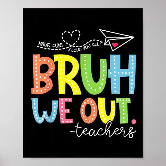 可愛い学期末先生夏Bruh We Out ポスター (正面)