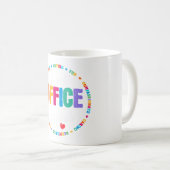 可愛い学校幹事鑑賞前オフ コーヒーマグカップ (正面右)