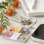 可愛い孫娘の写真おばあちゃんが大好き キーホルダー (正面右)