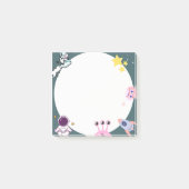 可愛い宇宙をテーマにした付箋ポストイット ポストイット (正面)