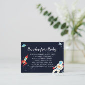 可愛い宇宙テーマ赤ちゃんシャワー予約リクエスト エンクロージャーカード (スタンド正面)