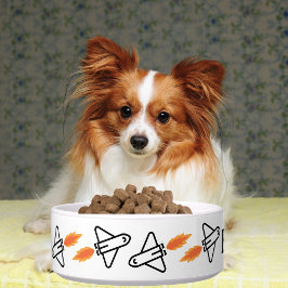 可愛い宇宙ロケットペットドッグセラミックカスタム ボウル