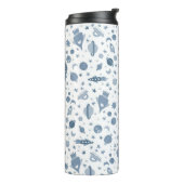 可愛い宇宙惑星ロケットムーンブルー タンブラー (回転左)