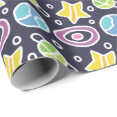 可愛い宇宙柄 ラッピングペーパー (ロールコーナー)