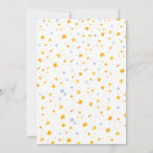 可愛い宇宙森林動物の誕生日 招待状 (裏面)