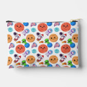 可愛い宇宙模様メイクアップアクセサリーバッグ アクセサリーポーチ (裏面)