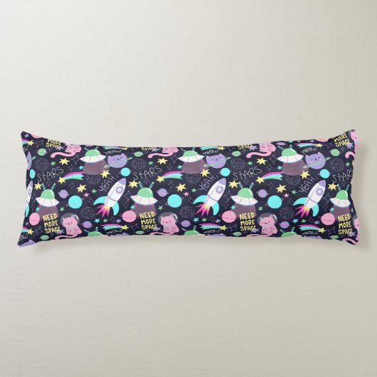 可愛い宇宙猫 ボディピロー (正面)